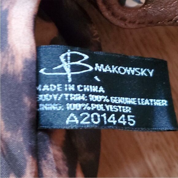 B.Makoswsky Bronze with sliver & Gold accent cross body Bag NWOT - Picture 9 of 11